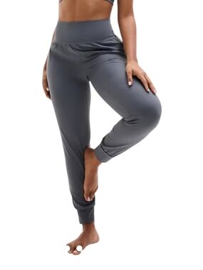 Athleta Salutaion High Rise Gray Jogger Leggings M T Medium Tall